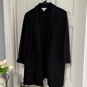 Time and Tru Elegant Black Blazer
